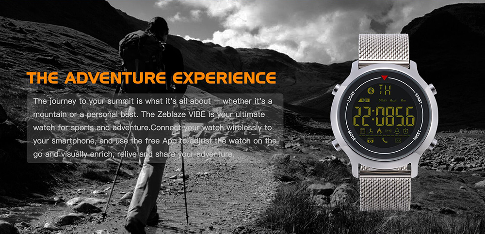 Zeblaze VIBE Smartwatch IP67 Waterproof Remote Camera Calorie Consumption Luminous Dial Bluetooth 4.0 Zeblaze VIBE Smartwatch IP67 Waterproof Remote Camera Calorie Consumption Luminous Dial Bluetooth 4.0