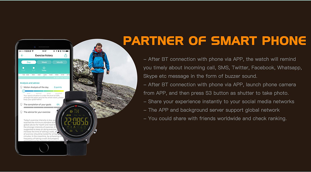 Zeblaze VIBE Smartwatch IP67 Waterproof Remote Camera Calorie Consumption Luminous Dial Bluetooth 4.0 Zeblaze VIBE Smartwatch IP67 Waterproof Remote Camera Calorie Consumption Luminous Dial Bluetooth 4.0