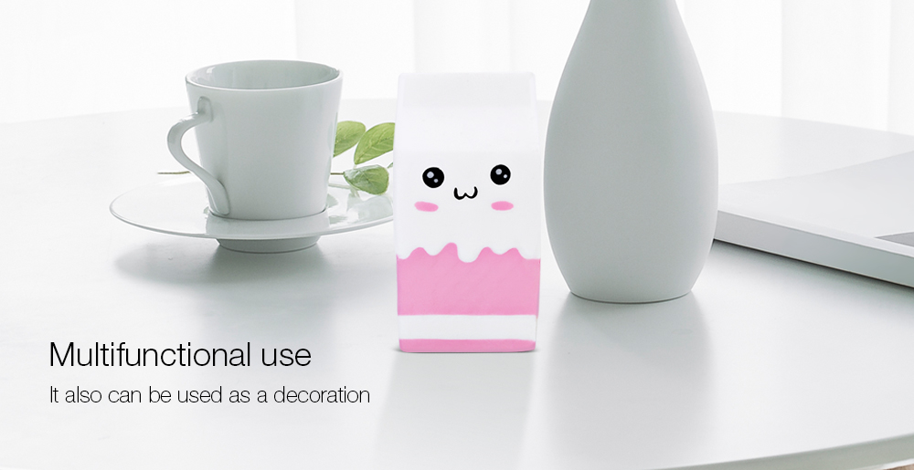 Squishy PU Sponge Slow Rising Simulate Cute Emoji Milk Box Bread Toy Decoration Squeeze Stress Reliever