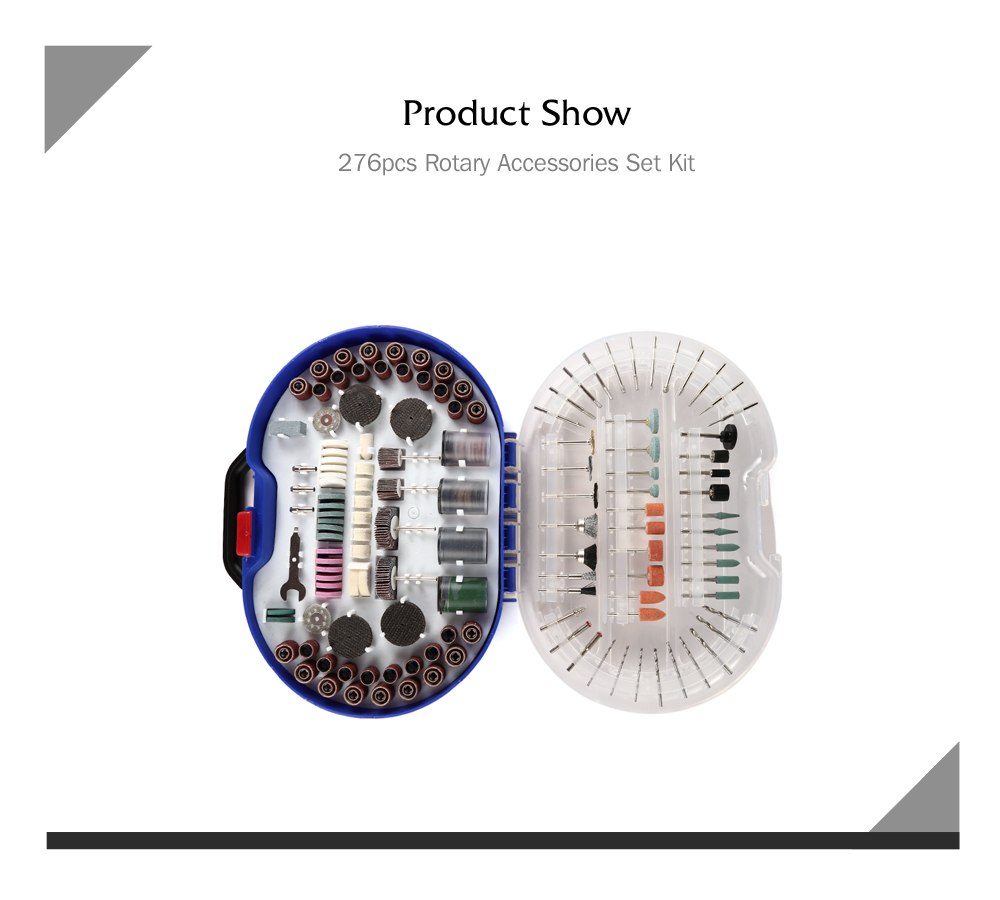 276pcs Rotary Accessories Set Kit Electric Grinder Engraving Grinding Polishing Tool 276pcs Rotary Accessories Set Kit Electric Grinder Engraving Grinding Polishing Tool