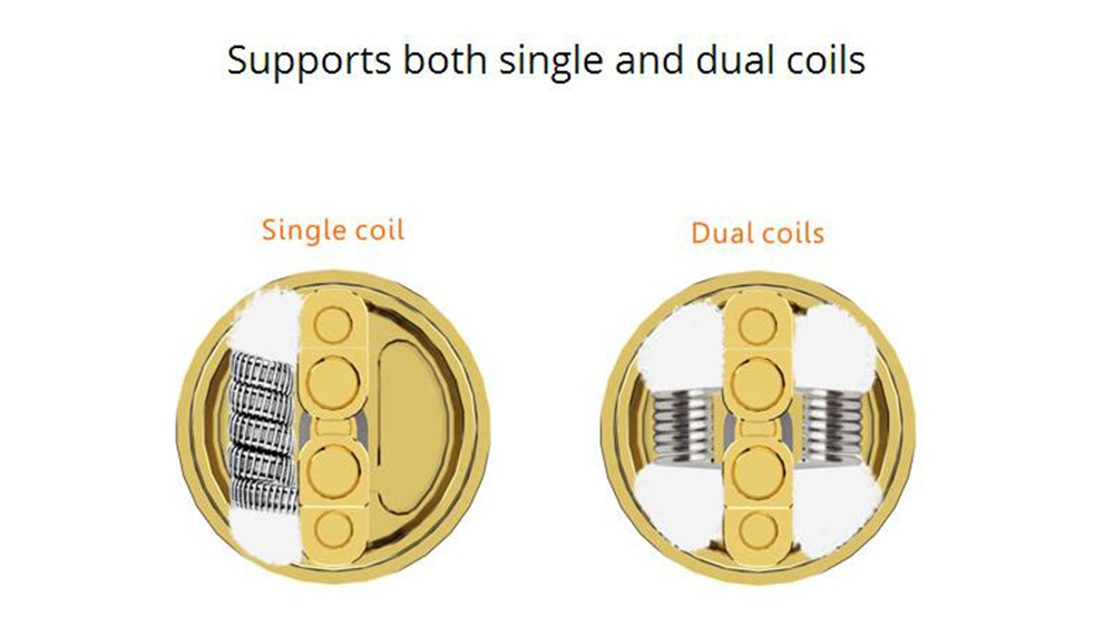 Original GeekVape Peerless RDA with Side Airflow / Dual Posts for E Cigarette