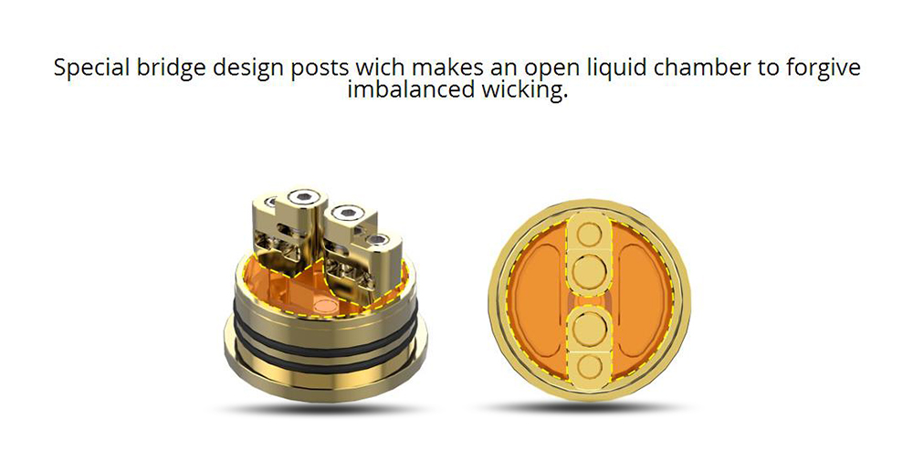 Original GeekVape Peerless RDA with Side Airflow / Dual Posts for E Cigarette