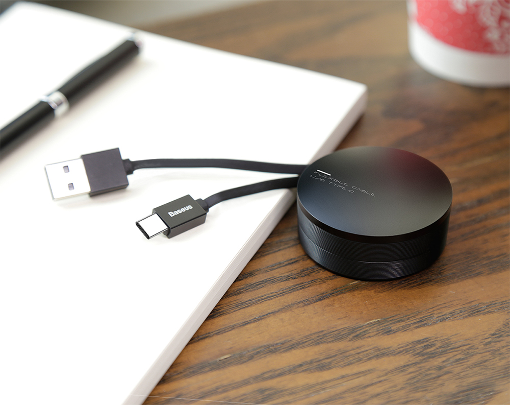 Baseus New Era Storage Retractable Type-C 2A Fast Data Transmission Charging Cord 90CM Baseus New Era Storage Retractable Type-C 2A Fast Data Transmission Charging Cord 90CM
