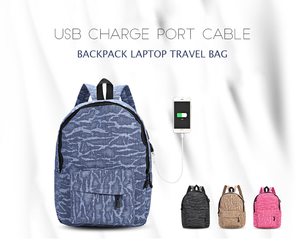 Guapabien External USB Charge Port Cable Backpack Laptop Travel Bag Guapabien External USB Charge Port Cable Backpack Laptop Travel Bag