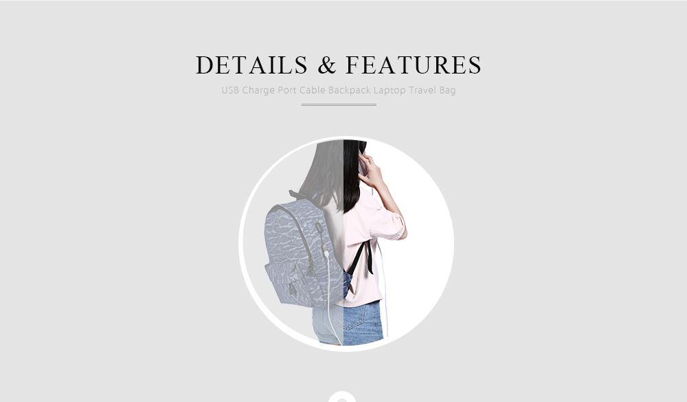 Guapabien External USB Charge Port Cable Backpack Laptop Travel Bag Guapabien External USB Charge Port Cable Backpack Laptop Travel Bag