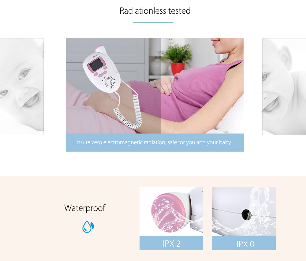 ACurio AF - 703 Pregnant Ultrasonic Fetal Doppler Prenatal Heart Rate Monitor