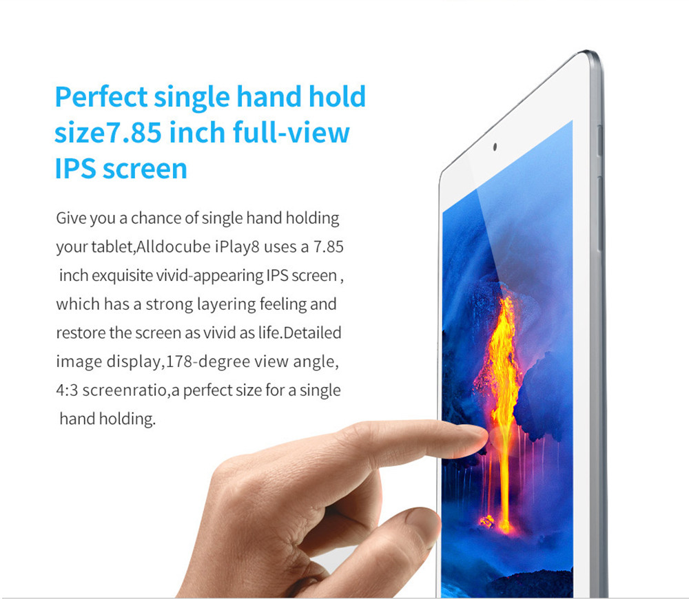 Cube iPlay 8 Tablet PC 7.85 inch Android 6.0 MTK8163 Quad Core 1.3GHz 1GB RAM 16GB ROM Dual WiFi OTG Cameras