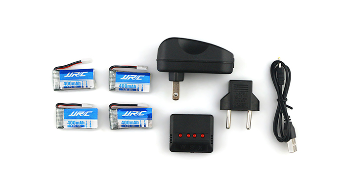 JJRC Battery Charging Set 3.7V 400mAh LiPo   WSX Balance Charger with US Plug Adapter / Cable for H31 Drone