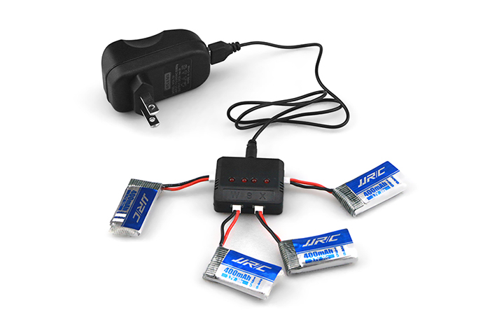 JJRC Battery Charging Set 3.7V 400mAh LiPo   WSX Balance Charger with US Plug Adapter / Cable for H31 Drone