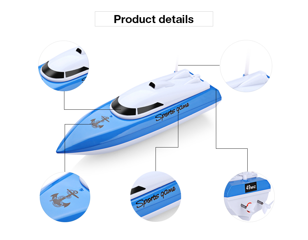 802 Remote Control Yacht Model Ship Sailing Plastic Children Electric Toy 802 Remote Control Yacht Model Ship Sailing Plastic Children Electric Toy