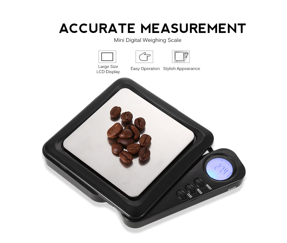 100 x 0.01g Mini Digital Pocket Weighing Scale with Back-lit LCD Display for Jewelry Coins Gemstones Medicine
