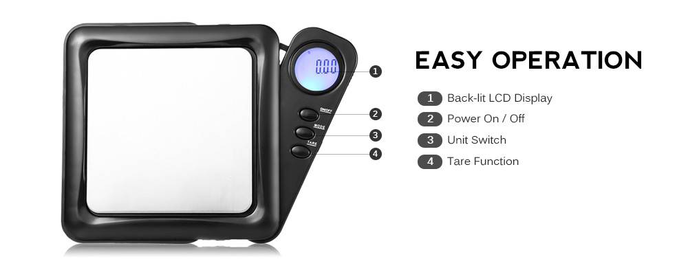 100 x 0.01g Mini Digital Pocket Weighing Scale with Back-lit LCD Display for Jewelry Coins Gemstones Medicine 100 x 0.01g Mini Digital Pocket Weighing Scale with Back-lit LCD Display for Jewelry Coins Gemstones Medicine