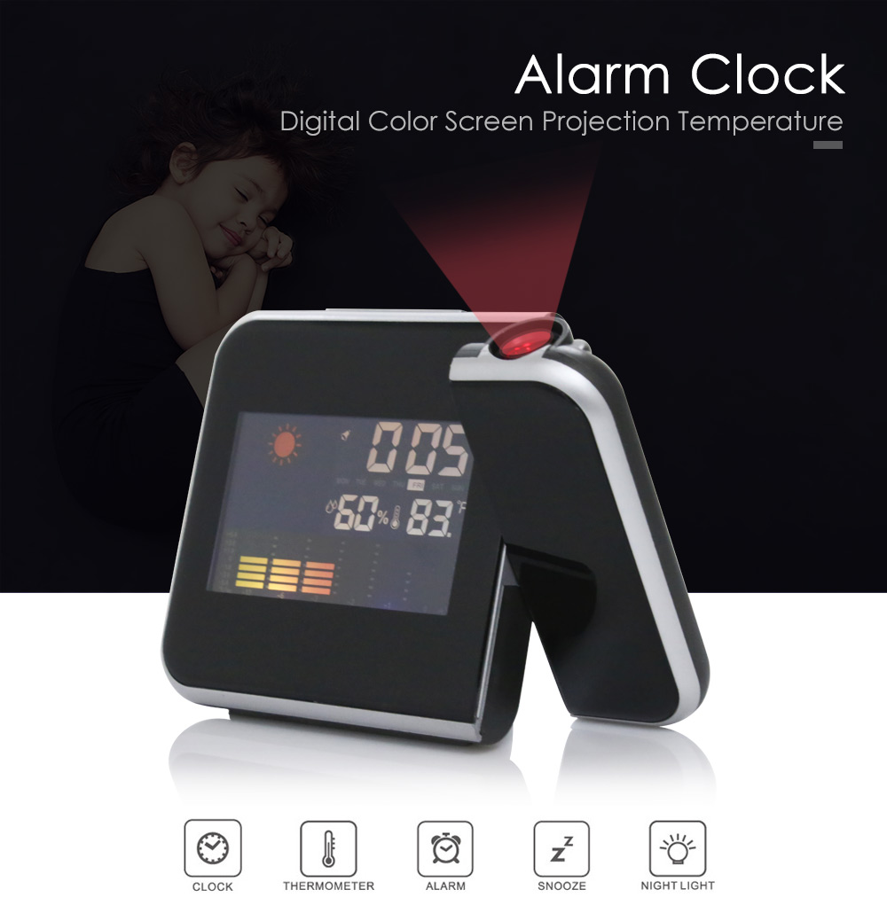 Digital Color Screen Projection Alarm Clock Digital Color Screen Projection Alarm Clock