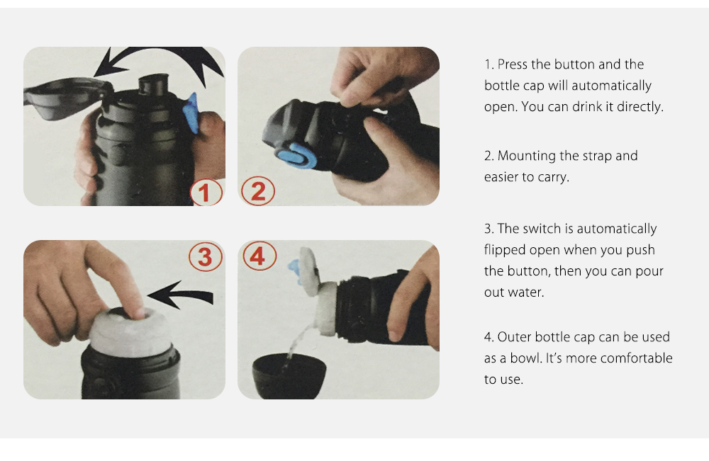 800ML Stainless Steel Vacuum Insulated Bottle Outdoor Sports Thermal Coffee / Water Kettle 800ML Stainless Steel Vacuum Insulated Bottle Outdoor Sports Thermal Coffee / Water Kettle
