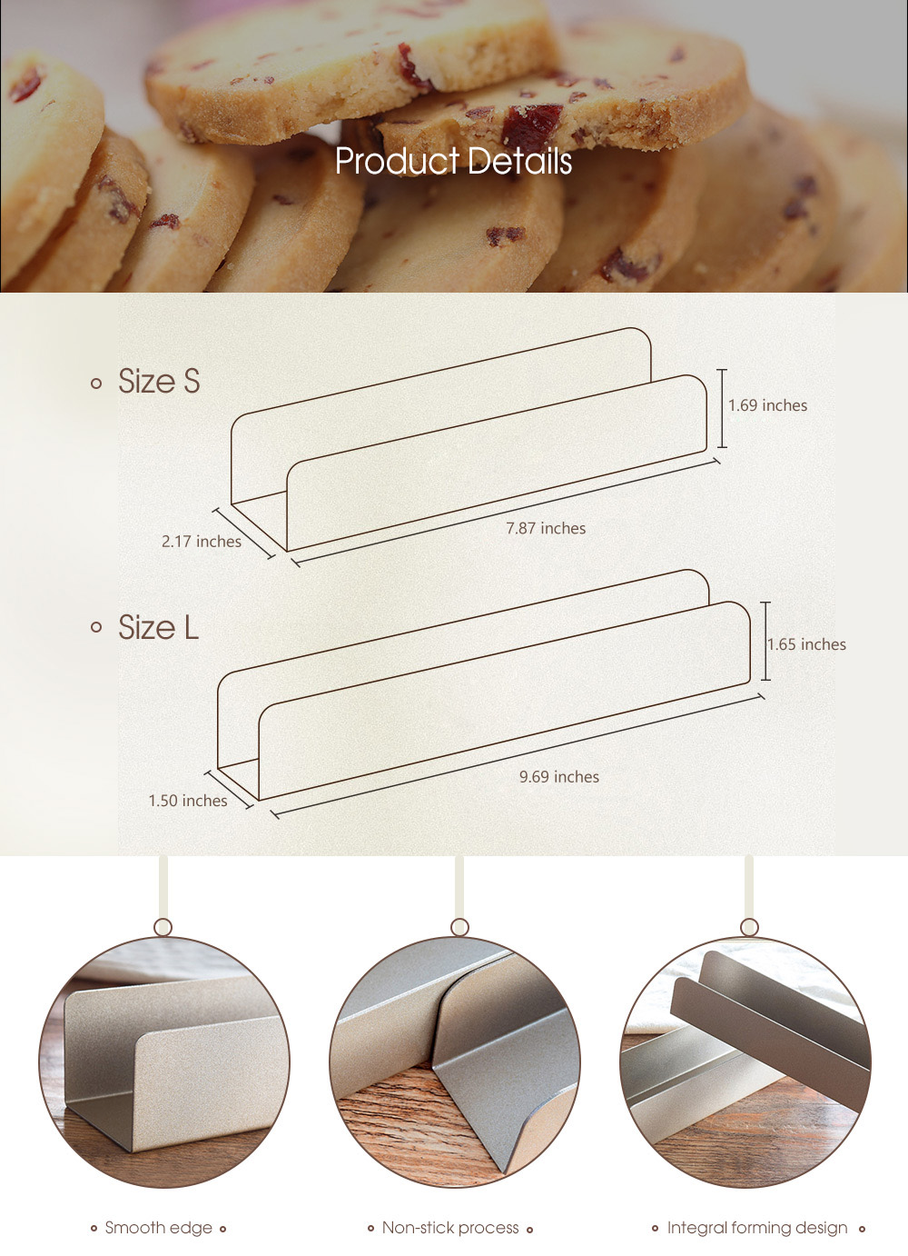 Carbon Steel Non-stick U-shaped Cranberry Biscuit Mold Baking Tools Carbon Steel Non-stick U-shaped Cranberry Biscuit Mold Baking Tools