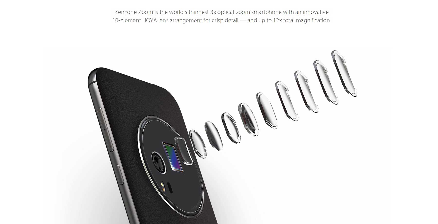 ASUS ZenFone Zoom ZX551ML 5.5 inch Android 5.0 4G Phablet Intel Atom Z3590 64bit Quad Core 2.5GHz 13.0MP Rear Camera Corning Gorilla 4 Screen NFC