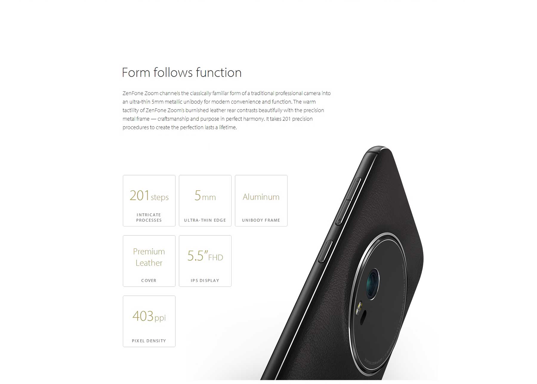 ASUS ZenFone Zoom ZX551ML 5.5 inch Android 5.0 4G Phablet Intel Atom Z3590 64bit Quad Core 2.5GHz 13.0MP Rear Camera Corning Gorilla 4 Screen NFC