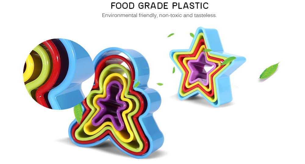 5 PCS DIY Fondant Cake Molds Baking Tool 5 PCS DIY Fondant Cake Molds Baking Tool