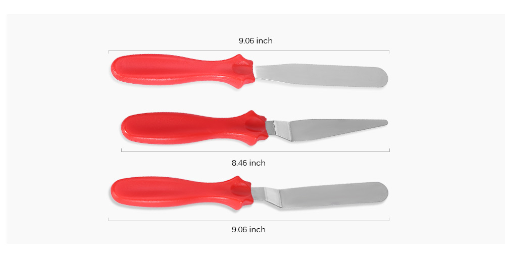 3PCS DIY Cake Spatulas Cream Icing Smoothers Baking Tools 3PCS DIY Cake Spatulas Cream Icing Smoothers Baking Tools