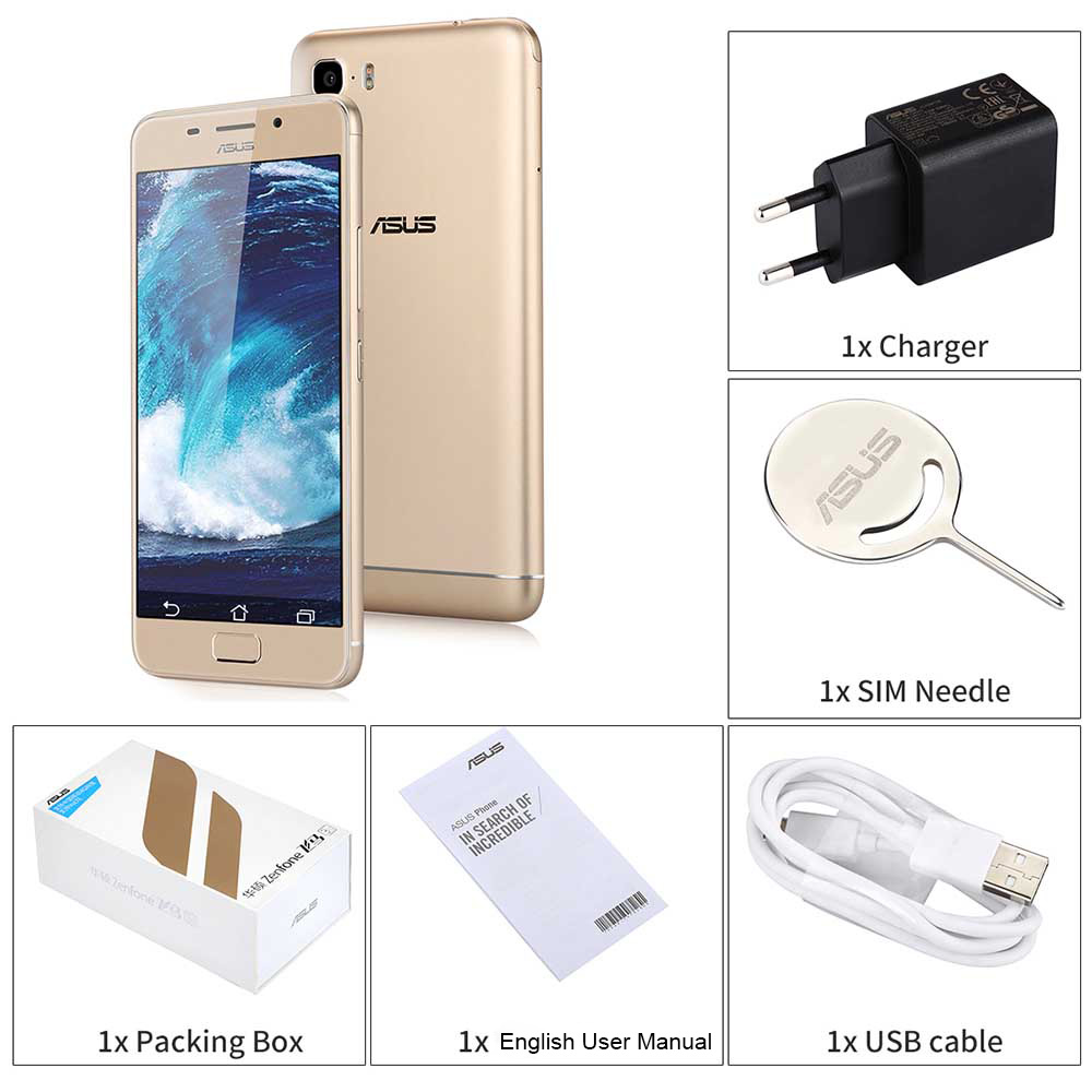 ASUS Pegasus 3S Front Touch ID Android 7.0 MTK6750 Quad Core 1.5GHz 3GB RAM 64GB ROM 5.2 inch Smartphone