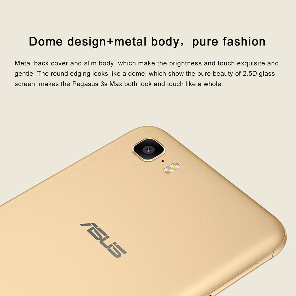 ASUS Pegasus 3S Front Touch ID Android 7.0 MTK6750 Quad Core 1.5GHz 3GB RAM 64GB ROM 5.2 inch Smartphone