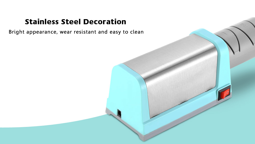 ZHAOLIDA KR007 Electric Diamond Knife Sharpener Speedy Automatic Self-abrasive Tool for Ceramic and Steel Kitchen Knives ZHAOLIDA KR007 Electric Diamond Knife Sharpener Speedy Automatic Self-abrasive Tool for Ceramic and Steel Kitchen Knives