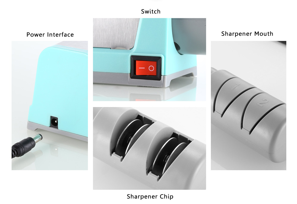 ZHAOLIDA KR007 Electric Diamond Knife Sharpener Speedy Automatic Self-abrasive Tool for Ceramic and Steel Kitchen Knives ZHAOLIDA KR007 Electric Diamond Knife Sharpener Speedy Automatic Self-abrasive Tool for Ceramic and Steel Kitchen Knives