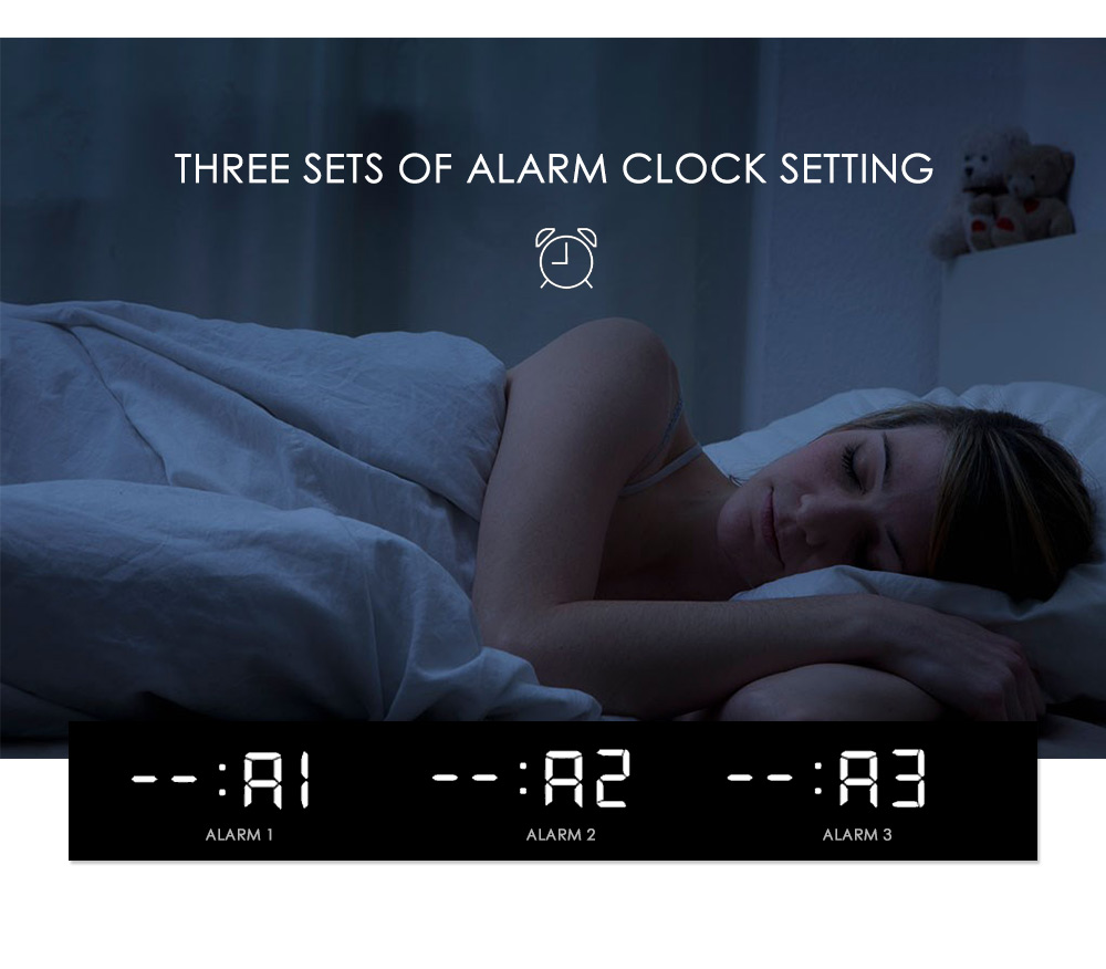 Voice-activated Electronic Wooden Alarm Clock Voice-activated Electronic Wooden Alarm Clock