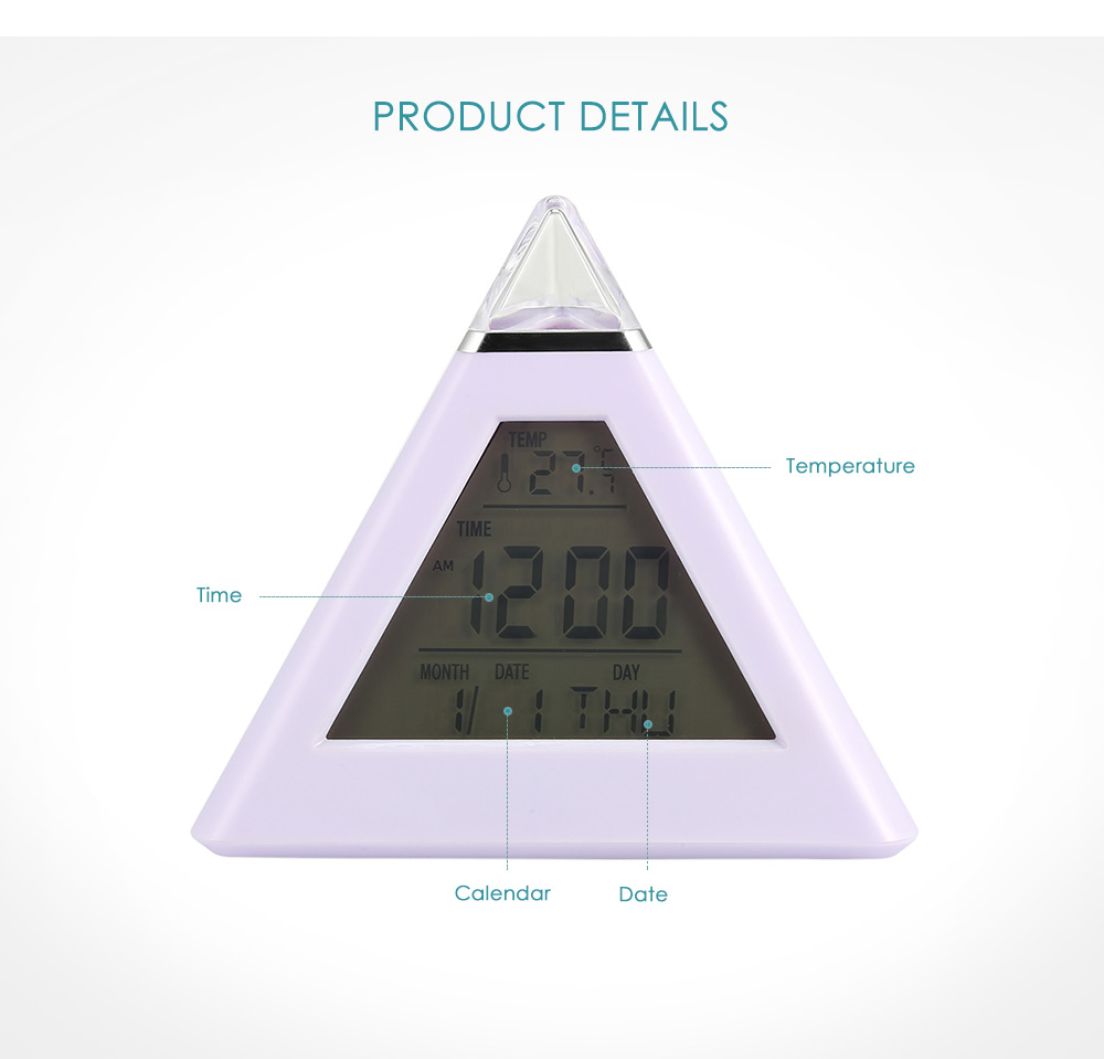 Colorful Digital Temperature Alarm Clock Colorful Digital Temperature Alarm Clock