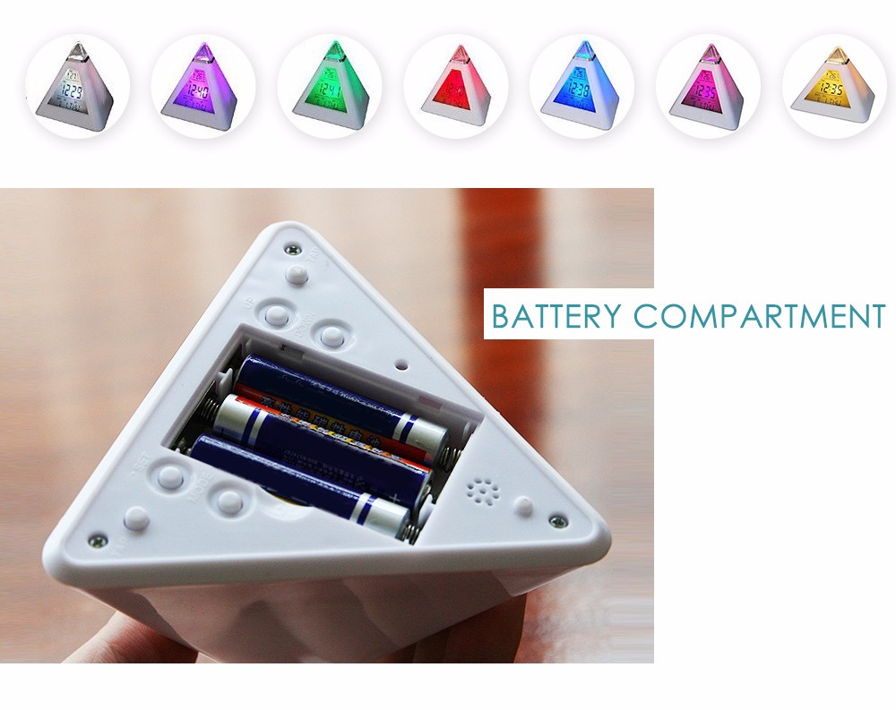 Colorful Digital Temperature Alarm Clock Colorful Digital Temperature Alarm Clock