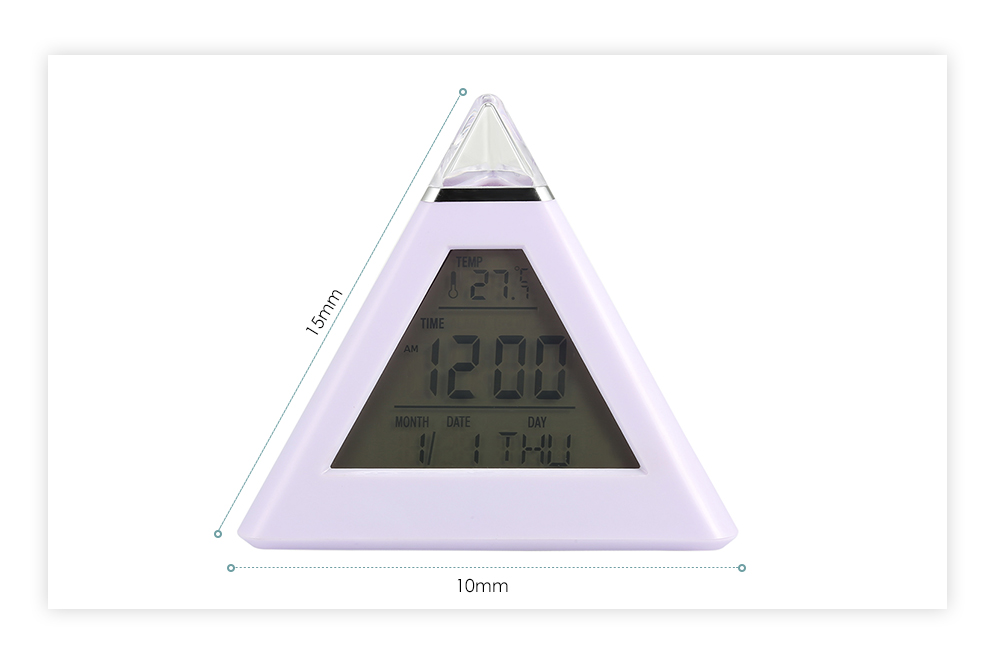 Colorful Digital Temperature Alarm Clock Colorful Digital Temperature Alarm Clock