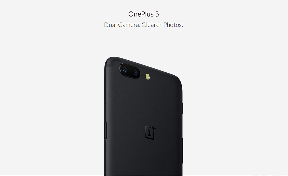 OnePlus 5 4G Phablet 5.5 inch OxygenOS Snapdragon 835 Octa Core 2.45GHz 6GB RAM 64GB ROM 16.0MP + 20.0MP Dual Cameras OnePlus 5 4G Phablet 5.5 inch OxygenOS Snapdragon 835 Octa Core 2.45GHz 6GB RAM 64GB ROM 16.0MP + 20.0MP Dual Cameras