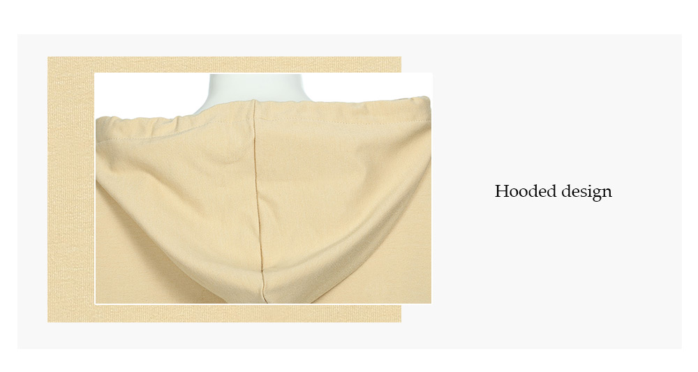 Stylish Hooded Long Sleeve Short Women Hoodie