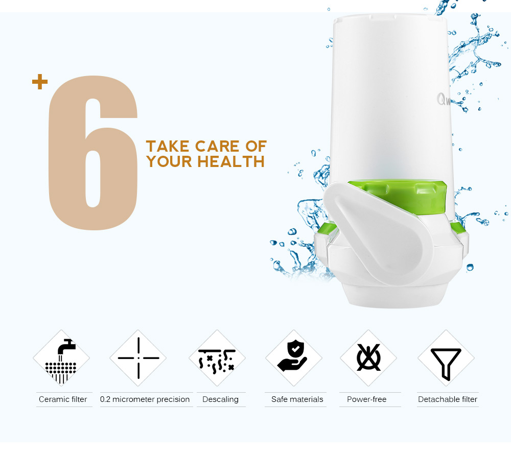 Qwater Ceramic Filter Tap Water Purifier Qwater Ceramic Filter Tap Water Purifier
