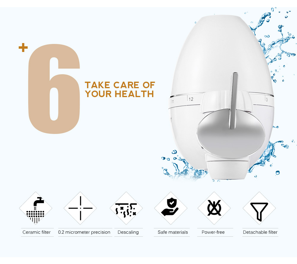 Qwater JTP - CF - 01C Ceramic Filter Faucet Water Purifier Qwater JTP - CF - 01C Ceramic Filter Faucet Water Purifier