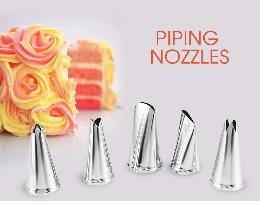 24pcs Stainless Steel Buttercream Icing Piping Nozzles Baking Tools Cake Decorating Molds 24pcs Stainless Steel Buttercream Icing Piping Nozzles Baking Tools Cake Decorating Molds