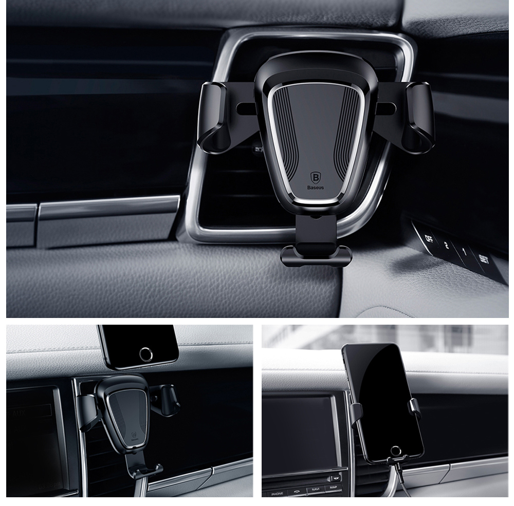 Baseus Gravity Air Vent Car Mount 360 Degree Rotation Phone Holder Cradle
