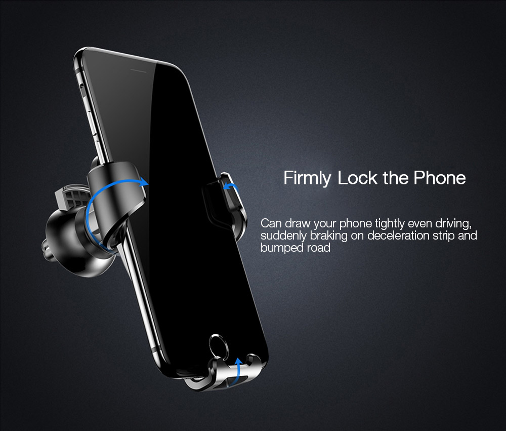 Baseus Gravity Air Vent Car Mount 360 Degree Rotation Phone Holder Cradle