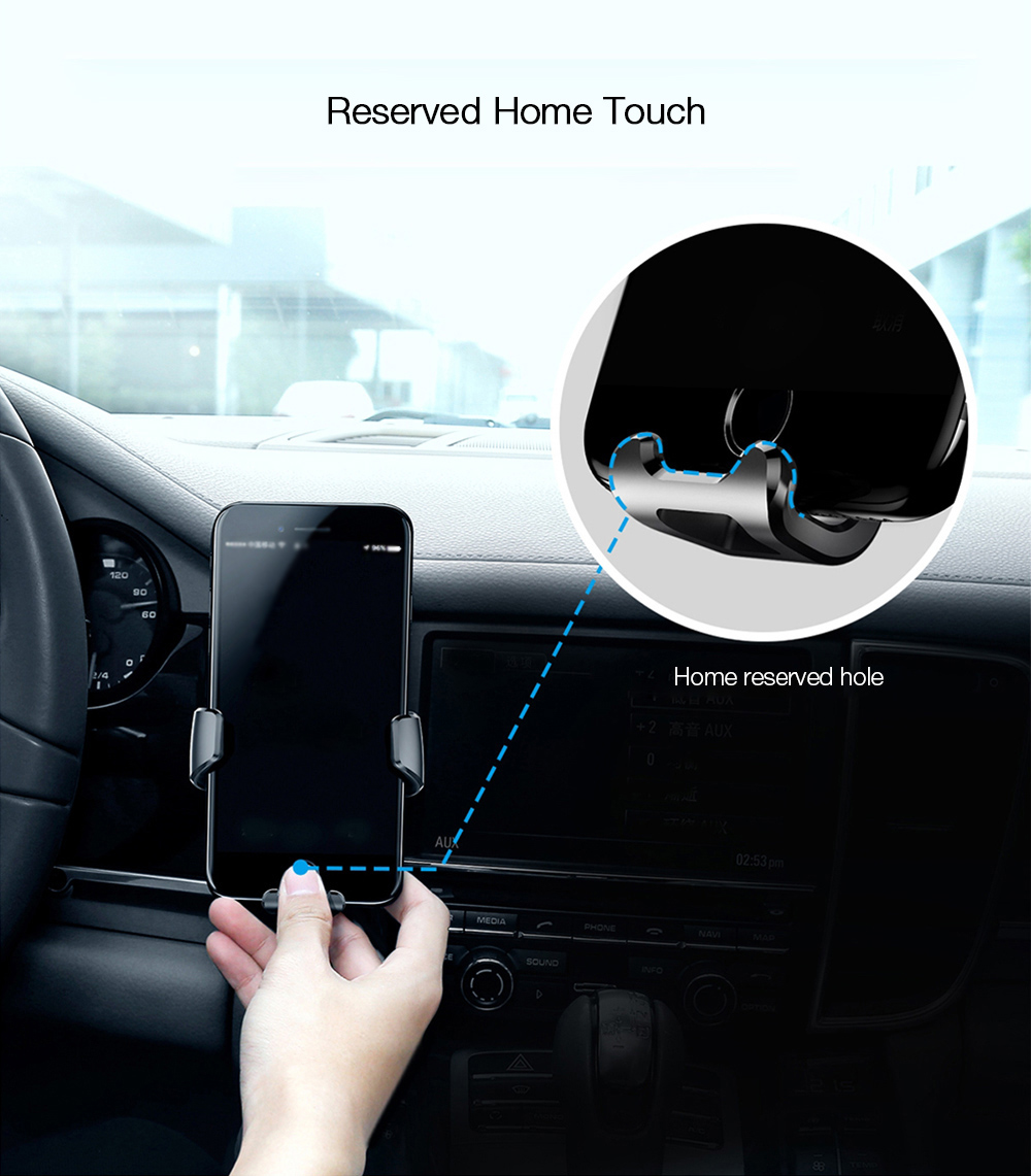 Baseus Gravity Air Vent Car Mount 360 Degree Rotation Phone Holder Cradle
