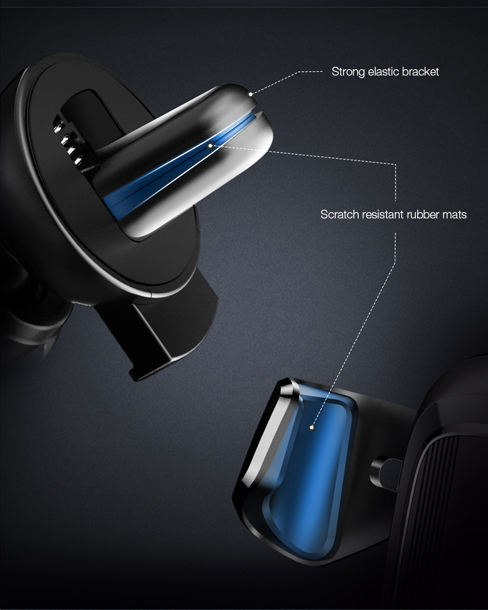 Baseus Gravity Air Vent Car Mount 360 Degree Rotation Phone Holder Cradle