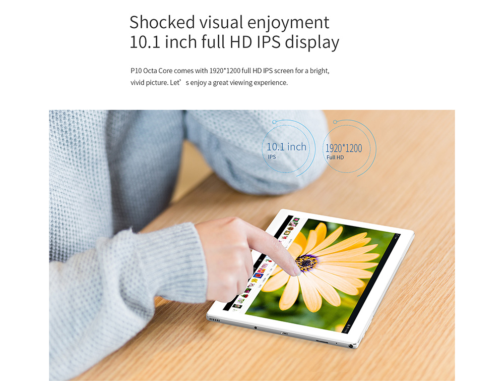 Teclast P10 Octa Core 10.1 inch Tablet PC Android 7.1 Rockchip RK3368 1.5GHz 2GB RAM 32GB ROM Dual WiFi ameras OTG