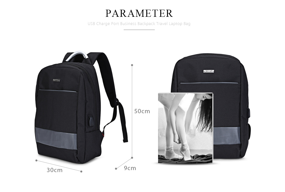 KY-Z USB Charge Port Cable Business Computer Backpack Travel Laptop Bag KY-Z USB Charge Port Cable Business Computer Backpack Travel Laptop Bag