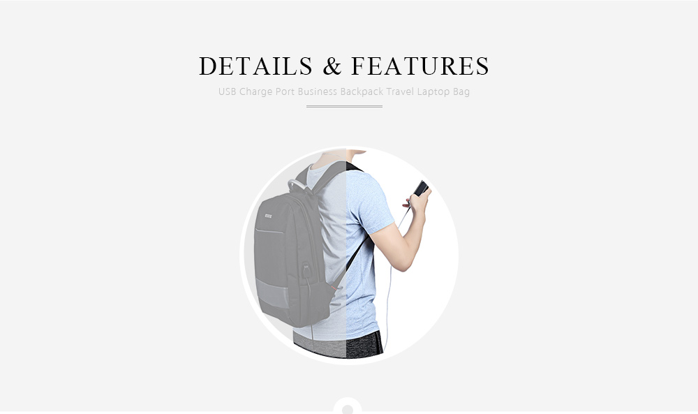 KY-Z USB Charge Port Cable Business Computer Backpack Travel Laptop Bag KY-Z USB Charge Port Cable Business Computer Backpack Travel Laptop Bag