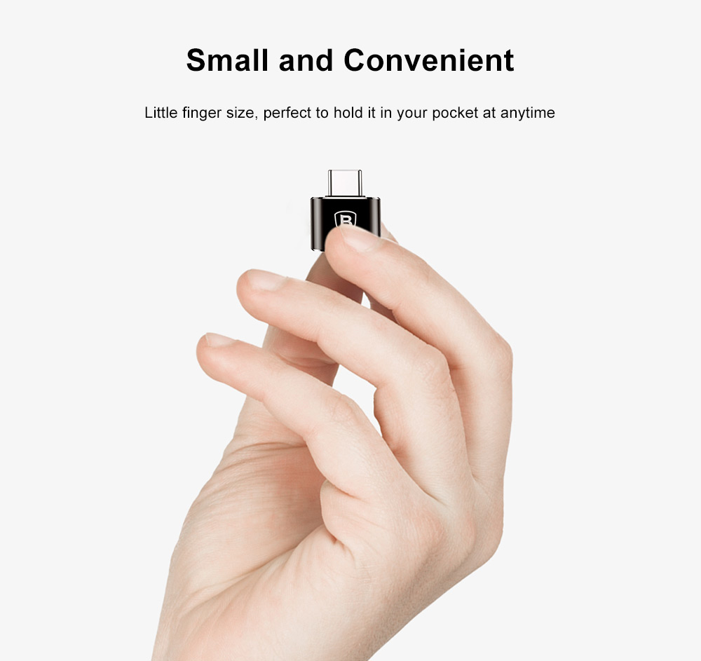 Baseus Mini OTG Male Type-C to Female USB Converter Charging Data Adapter Baseus Mini OTG Male Type-C to Female USB Converter Charging Data Adapter