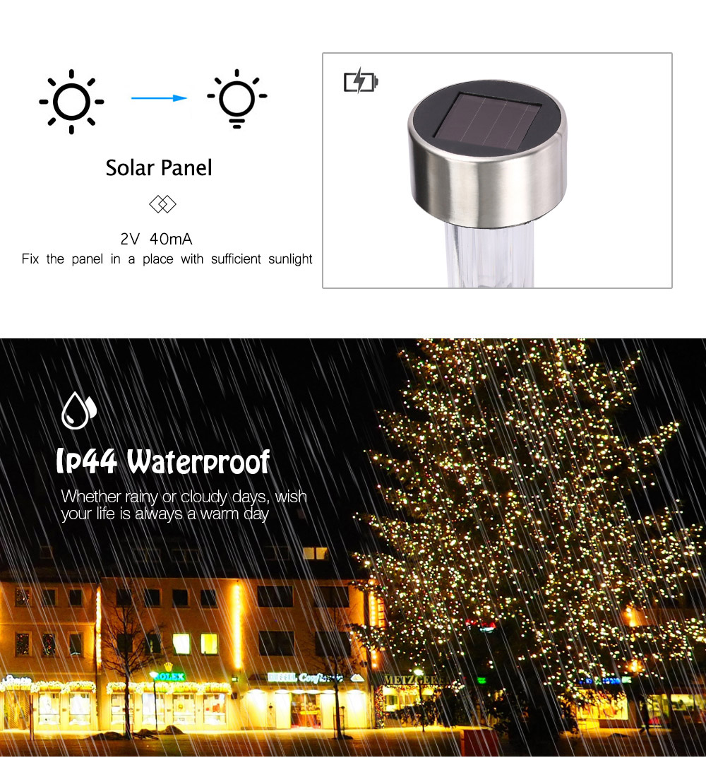 10pcs Outdoor Solar Powered Waterproof LED Courtyard Lawn Lamp 10pcs Outdoor Solar Powered Waterproof LED Courtyard Lawn Lamp