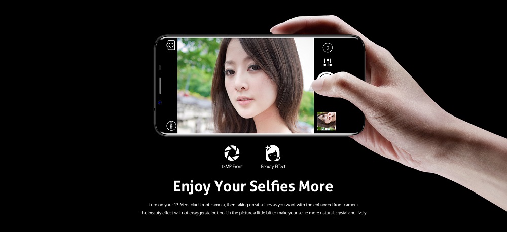 HOMTOM S8 4G Smartphone 5.7 inch MTK6750T Smart Gesture Finger Scanner 4GB RAM 64GB ROM 16.0MP + 5.0MP