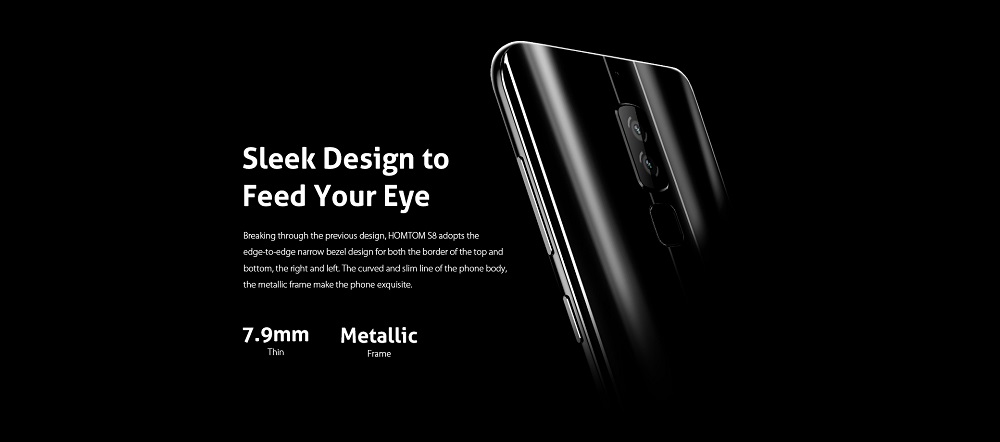 HOMTOM S8 4G Smartphone 5.7 inch MTK6750T Smart Gesture Finger Scanner 4GB RAM 64GB ROM 16.0MP + 5.0MP
