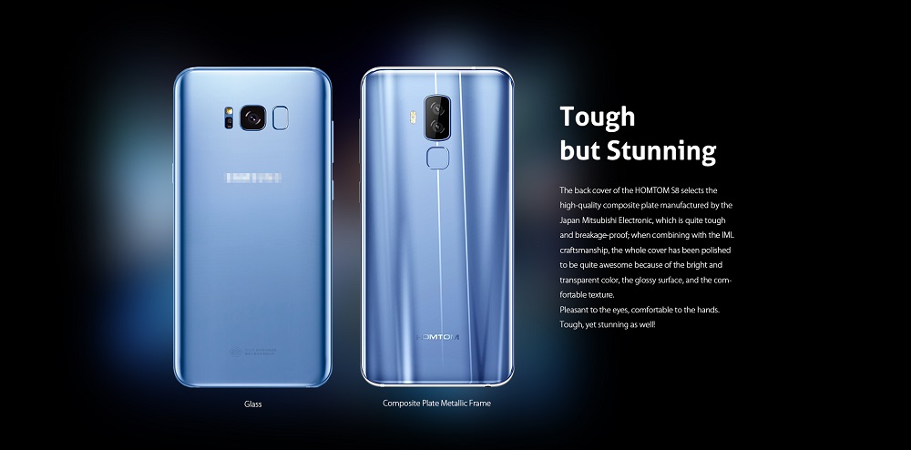 HOMTOM S8 4G Smartphone 5.7 inch MTK6750T Smart Gesture Finger Scanner 4GB RAM 64GB ROM 16.0MP + 5.0MP