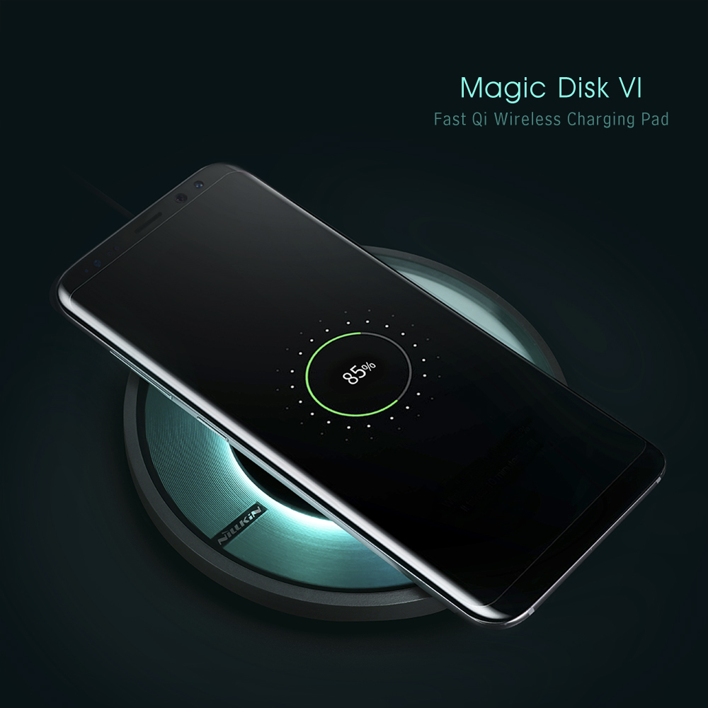 NILLKIN MC017 Magic Disk VI Qi Wireless Charging Pad Charger for Samsung Galaxy S8 Plus / S8 / S7 Edge / S7 / Note 5 and Qi-enabled Devices NILLKIN MC017 Magic Disk VI Qi Wireless Charging Pad Charger for Samsung Galaxy S8 Plus / S8 / S7 Edge / S7 / Note 5 and Qi-enabled Devices