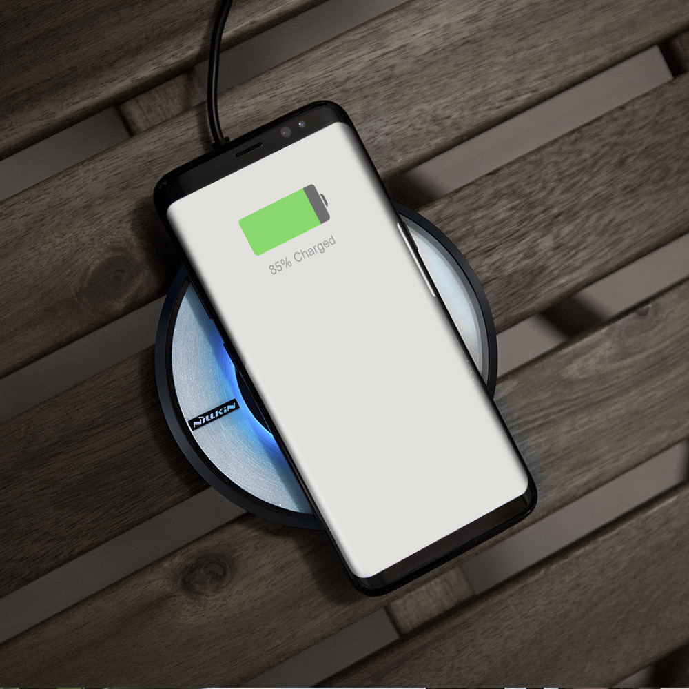 NILLKIN MC017 Magic Disk VI Qi Wireless Charging Pad Charger for Samsung Galaxy S8 Plus / S8 / S7 Edge / S7 / Note 5 and Qi-enabled Devices